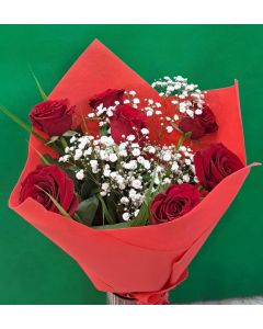 7 red roses fresh delivery dubai 